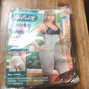 Tan size small Seamless removable Strap Shapewear (read description)